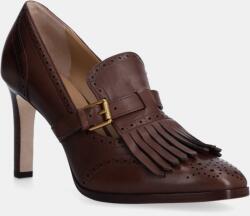 Lauren Ralph Lauren bőr flip-flop Colleen barna, magassarkú, 802944557002 - barna Női 41