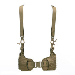 Militariatrend Combat belt + Suspender coyote