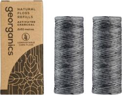 georganics Activated Charcoal fogselyem - 100 m utántöltő