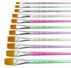 Rosa Hobby & Craft lapos ecset | Various Sizes