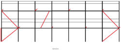 MJ Gerüst Homlokzati állvány szett 134, 4 m2 fém pallóval (6, 4 m x 21 m) (allvanyszett134fem)