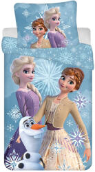 Jerry Fabrics Disney Jégvarázs White Snowflake gyerek ágyneműhuzat 100×135 cm, 40×60 cm (JFK037645)