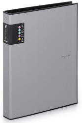 KARTON P+P Gyűrűskönyv A/4, 4 gyűrűs, PASTELINI, pasztell szürke (KPP-7-039) - mesescuccok