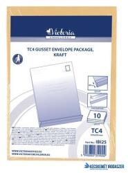 Victoria Redős-talpas tasak csomag, TC4, szilikonos, 40 mm talp, VICTORIA PAPER, barna kraft (IBI25) - kecskemetirodaszer