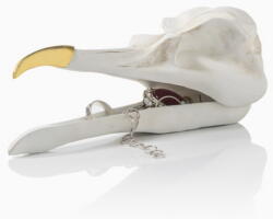SUCK UK cutie de bijuterii (decorațiune) SUCK UK - BIRD SKULL - SK TIDYBIRD1