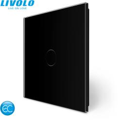LIVOLO C701ECXB LIVOLO EC okos egyáramkörös vezeték nélküli érintőkapcsoló, fekete kristályüveg (C701ECXB)