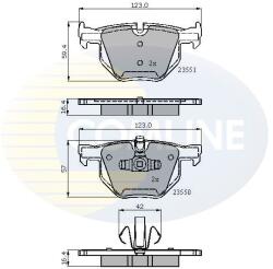 COMLINE set placute frana, frana disc COMLINE CBP01671