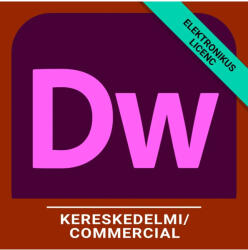 Adobe Dreamweaver - Pro for teams - Üzleti, Angol, Új előfizetés, 12 hónap (65324883CA01012)