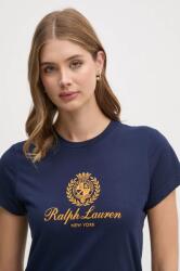 Ralph Lauren pamut póló női, sötétkék, 211952901 - sötétkék M