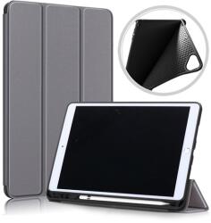 Gigapack Tok álló, bőr hatású (aktív FLIP, oldalra nyíló, TRIFOLD asztali tartó funkció, Apple Pencil tartó) SZÜRKE Apple IPAD 10.2 (2019), Apple IPAD 10.2 (2020), Apple IPAD 10.2 (2021) (GP-91467)