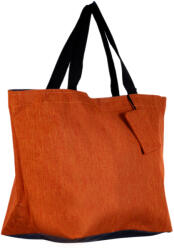 SHOPIKA Geanta shopper multifunctionala medie din material textil panzat, portocalie