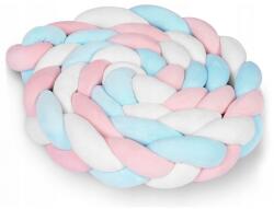Ricokids Protectie laterala pentru patut, impletita, 3 m, ricokids 722105 - albastru - roz - bekid