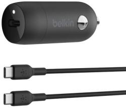 Belkin autós töltő 30W PPS W/PVC-vel, CC, 1M Blk CCA004bt1MBK-B6