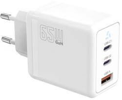 TB Touch 65W GaN tápadapter, 2x USB C + USB A AZTBXUL3USB65WW