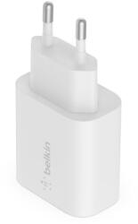 Belkin 25W PD 3.0 PPS USB-C töltő + USB/USB-C kábel WCA004vf1MWH-B6