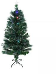  Brad Artificial Fibra Optica de Craciun, 105 LED-uri multicolore, Flash, 180 cm - INV1054792