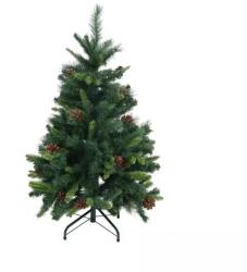  Brad Artificial de Craciun cu Conuri, Verde, 120 cm, Suport Inclus - INV8063089
