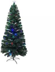  Brad Artificial Fibra Optica de Craciun, 145 LED-uri Multicolore, 250 cm - INV1054794
