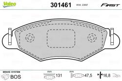 VALEO set placute frana, frana disc VALEO ESSENTIAL 301461 (301461)
