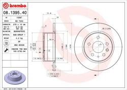 BREMBO Disc frana BREMBO 08.1395. 40