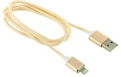 Compatibil Cablu Date Si Incarcare iPhone iPad Auriu