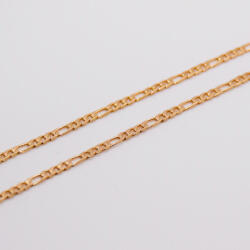 Prémiumékszer Webáruház Goldfilled Antiallergén Arany Színű Figaró Láncos Nyaklánc 49CM / 2MM (G010)