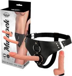 Harness Attraction Murdock Hám 1 + 1 Natúr Dildó 19, 8 + 15cm X 4cm (d-224933)