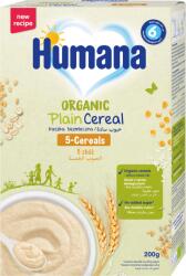 Humana Organic Porridge 5 cereale, fără lapte, fără zahăr adăugat, după 6 luni, 200 g