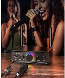  M18 többfunkciós vezeték nélküli Bluetooth audio adó/vevő adapter, DAC, 6, 5 mm-es kereoke mikrofonbemenettelm távirányítóval (1496)