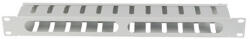 Lanberg 19" 1U kábelrendező levehető fedéllel, átvezető nyílással, szürke (AK-1704-S)
