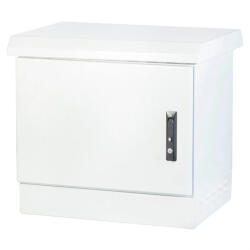 Formrack 9U 600x450 IP66 kültéri rack szekrény 100 mm lábazattal, dupla rétegű (OUT-9U450ZW) - mzona