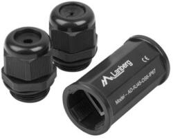 Lanberg FTP toldó CAT. 6 RJ45-RJ45 vízhatlan IP67 (AD-RJ45-OS6-IP67) - mzona