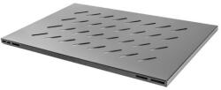 Lanberg 19" fix polc/tálca 1U, fekete, 1000mm mély álló szekrényhez (AK-1009-B) - mzona