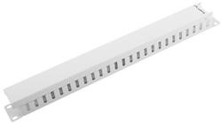 Lanberg 19" 1U kábelrendező levehető fedéllel, szürke (AK-1201-S)