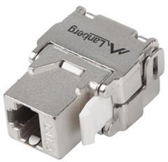 Lanberg Keystone modul, szerszám nélkül szerelhető RJ45->LSA CAT. 6 FTP 180° (KSF6-2000) - mzona