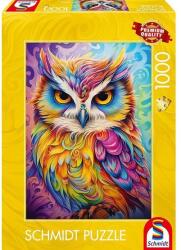 Schmidt Spiele 1000 db-os puzzle - Owl in parrot dress (59782)