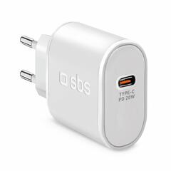 SBS 20W Power Delivery USB-C Hálózati töltő, fehér (TETR1CPD20) (TETR1CPD20)