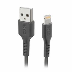 SBS USB-A/Lightning Kábel 1m, fekete (TECABLEUSBIP589K) (TECABLEUSBIP589K)