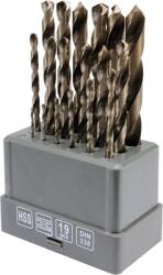 TOYA Fémfúró készlet 19 db HSS 135°