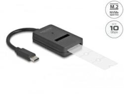 Delock M. 2 NVMe PCIe vagy SATA SSD USB-C 10 Gbps sebességgel converter (64198) (64198) - aqua