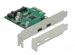 Delock 2x USB 3.2 Gen 1 Type-C bővítő kártya PCIe (90493) (90493)