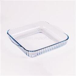 Pasabahce BORCAM négyzetes bordázott hőálló üvegedény fogóval 3.200ml, 317*220*60mm (PASABAHCE_1081320) (PASABAHCE_1081320)