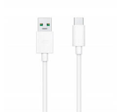 Realme adatkábel és töltő (USB - Type-C, gyorstöltés támogatás, 100cm) FEHÉR (DL129) 'Gigapack csomagolás (DL129)