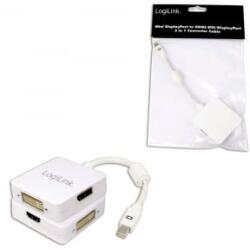 LogiLink Mini Displayport - HDMI/DVI/Displayport 3 az 1-ben konverter kábel (CV0045) (CV0045)