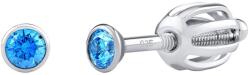 Silvego Ezüst fülbevaló cirkónium kővel Swarovski Zirconia 2, 5 mm SILVEGOB706025LB