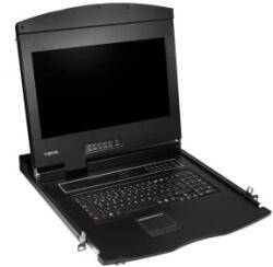 LogiLink KVM-konzol 17'-es képernyővel, HDMI, Full HD, USB-A, PS/2, QWERTZ billentyűzet (LC703GE) (LC703GE)