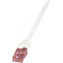 LogiLink RJ45 Hálózati csatlakozókábel, CAT 6 U/UTP [1x RJ45 dugó - 1x RJ45 dugó] 2 m, fehér LogiLink CQ2051U