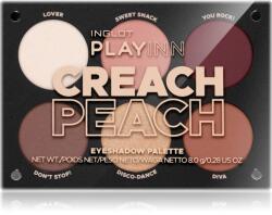 Inglot PlayInn Eyeshadow Palette szemhéjfesték paletta árnyalat Creach Peach 8 g