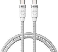 ORICO 60W USB-C USB-C töltőkábel (fehér) (CDX-60CC-WH-BP-IP) - scom
