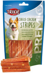 TRIXIE 4x100g Trixie PREMIO Strips csirkés-sajtos kutyasnackek 4x100g Trixie PREMIO Strips csirkével és sajttal